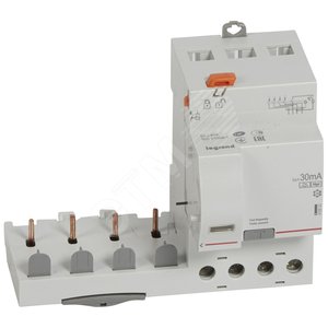 Дифференциальный блок DX3 - тип Hpi - 30 мА - 4П - 400 В~ - 40 А - 3 модуля | 410533 | Legrand - Legrand
