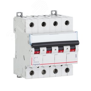 Выключатель автоматический четырехполюсный 20А C DX3-E 6кА (407306) 2