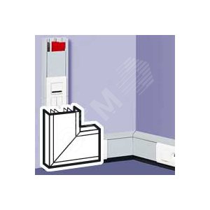 DLPУгол плоский алюм.к-к100х50 - Legrand