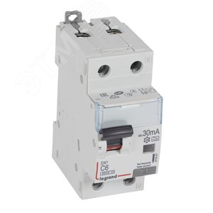 Выключатель автоматический дифференциальный АВДТ DX3 1П+N C6А 30MА-А (411047)