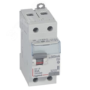 Выключатель дифференциального тока (УЗО) DX3 2П 80А 300мА-А (411572)