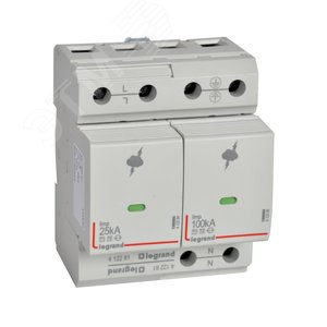 УЗИП T1 25kA P+N сигн.конт (412281) - Legrand