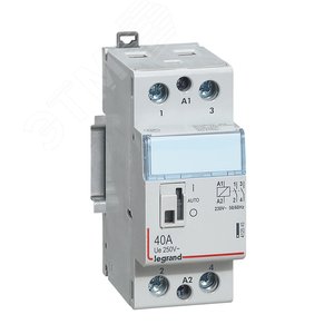 Контактор 230V 2НО 40А с ручкой управления CX3 (412545)