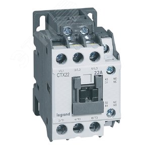 Контактор CTX3 22 3P 22A 1но1нз ~415В (416119) - Legrand