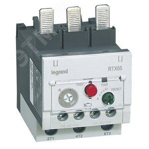 Реле тепловое RTX3 65 с дифференциальной защитой 45...65A - Legrand
