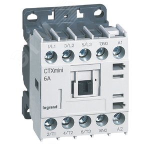 Контактор CTX3 мини 3P 6A 1но ~24В (417000) - Legrand