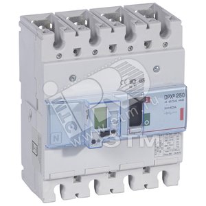 Автоматический выключатель DPX3 250 - эл. расцепитель - с изм. блоком - 36 кА - 400 В~ - 4П - 40 А | 420442 | Legrand