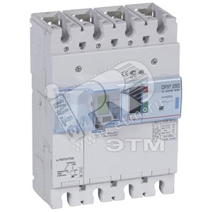 Выключатель автоматический дифференциального тока АВДТ DPX3 250 4п 200А 70кА