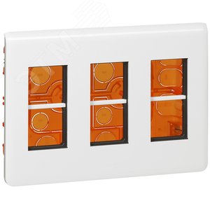 Набор встраиваемого монтажа Mosaic 3x4 модулей - белый (078873L) - фото 2