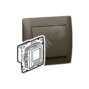 Клавиша выключателя с таймером dark bronze - Legrand