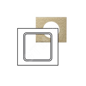 Рамка, 2х5 модулей, текстиль орнамент (069417) - Legrand