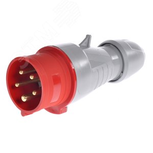 Вилка кабельная переносная 16А 3К+Н+З 380В IP44 (555129)