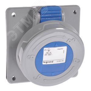 Розетка встроенная 16А 2К+З 230В IP67 (555384)