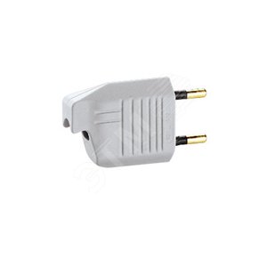 Вилка 2К 6А/250В резин.серая (050169) - Legrand