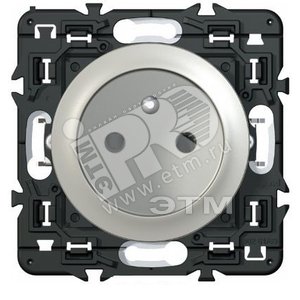Панель лицевая Графит розетки 2К+З французский стандарт (064921) - Legrand