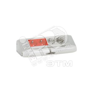 Настольный блок - 2Х2К+3 + 2Х2К+3 (с механической блокировкой)+ 2xRJ45 Cat. 6 FTP + 2 заглушки - со шнуром - Legrand