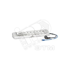 Блок розеточный 6X2К+З + коммутатор 6п - Legrand