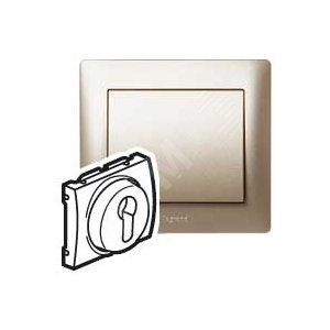 Galea Life Панель лицевая выключателя рольставень титан - Legrand