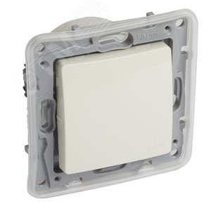 ETIKA Переключатель IP44 автоматические клеммы 10 AX 250 В слоновая кость (672300) 2