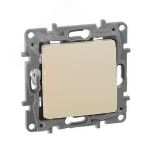 ETIKA Переключатель промежуточный винтовые клеммы  10 AX 250 В слоновая кость (672309) - фото 3