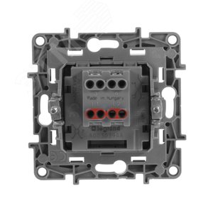 ETIKA Переключатель промежуточный винтовые клеммы  10 AX 250 В антрацит (672609) - фото 2