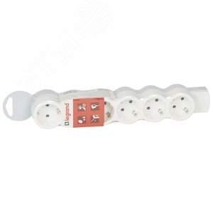 Удлинитель 6X2К+З с заземлением без кабеля (695019) - Legrand