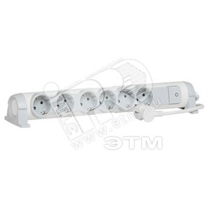 Удлинитель 6X2К+З 1.5 м. (695836) - Legrand