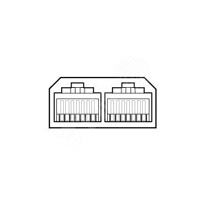 Вилка RJ45 2-разъема - Legrand