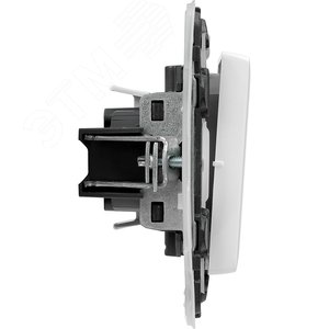 Valena LIFE IP44 Выключатель 10АХ 250В с лицевой панелью Безвинтовые зажимы Белый (752151) - фото 3