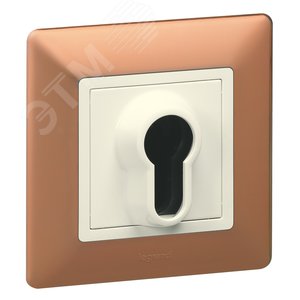 Valena LIFE Переключатель кнопочный с ключом 3 положения с самовозвратом 10А 230В с лицевой панелью слоновая кость - фото 2