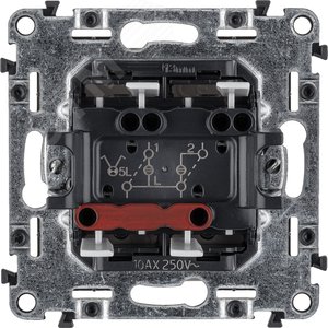 Valena LIFE Выключатель двухклавишный 10АХ 250В с подсветкой С лицевой панелью Слоновая кость (752528) 3