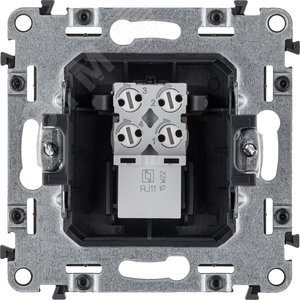 Valena LIFE Розетка телефонная RJ11 одиночная с лицевой панелью белая (753438) 3