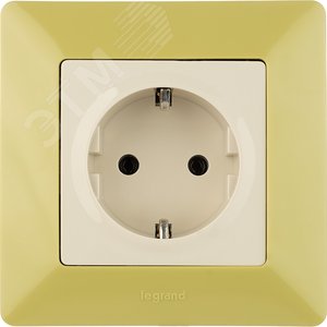 Розетка Valena LIFE силовая 2К+З 16А 250В лицевая панель безвинтовые зажимы слоновая кость (753521) - фото 5