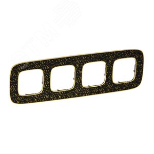 Valena ALLURE Рамка 4 поста Барокко Нуар универсальная (754434) - Legrand