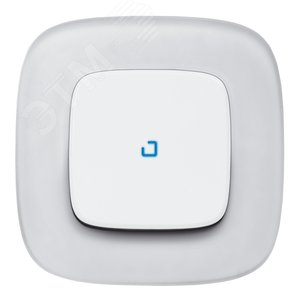 Valena LIFE Лицевая панель для выключателя одноклавишного с подсветкой/индикацией  Белая (755100) 2