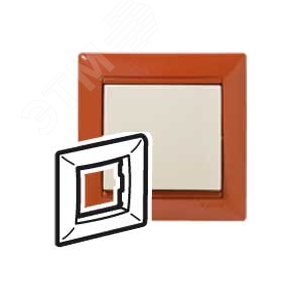 VALENA Рамка 1 пост терракот - Legrand