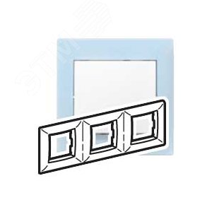 VALENA Рамка 3 поста горизонтальная ладога - Legrand