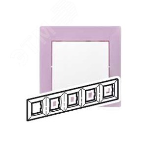 VALENA Рамка x5  виола - Legrand