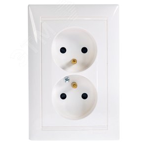 Розетка 2X2К+З шт фр БЕЛ VLN (770078) - Legrand