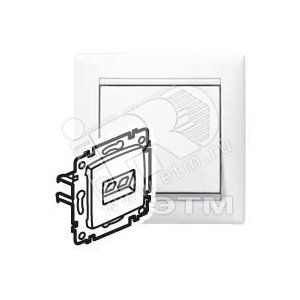 Р.RJ45 STP 1вых.кат.5e,бел - Legrand