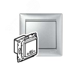VALENA Механизм звуковой трансляции центральный блок алюминий (770266) - Legrand