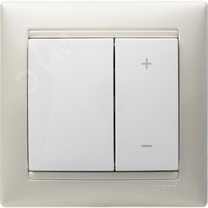 VALENA Рамка 1 пост белая/серебро (770491) 3