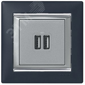 VALENA Рамка 1 пост ноктюрн/серебро (770391) 10