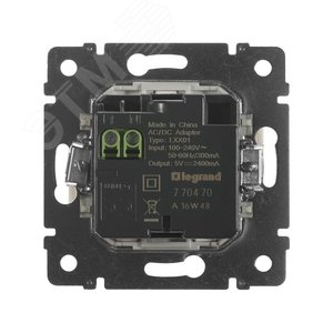 VALENA Розетка двойная USB белая (770470) - фото 5