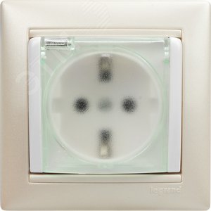 VALENA Рамка 1 пост белая/серебро (770491) 6