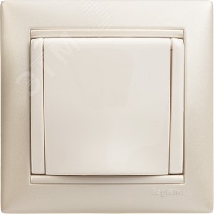 VALENA Рамка 1 пост белая/серебро (770491) 12