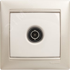 VALENA Рамка 1 пост белая/серебро (770491) 15