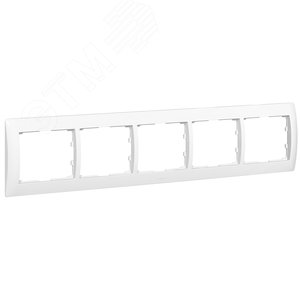 Galea Life Рамка 5 постов белая (771005)