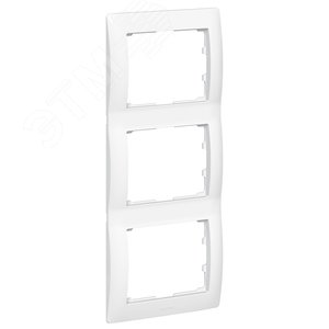 Galea Life Рамка 3 поста вертикальная белый (771007)