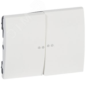 Лицевая панель Galea Life двойная с индикацией White (771079) - Legrand